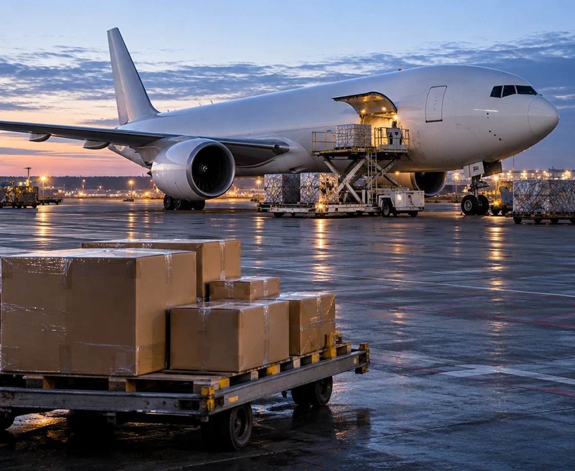 Transporte aéreo de cargas y paquetes